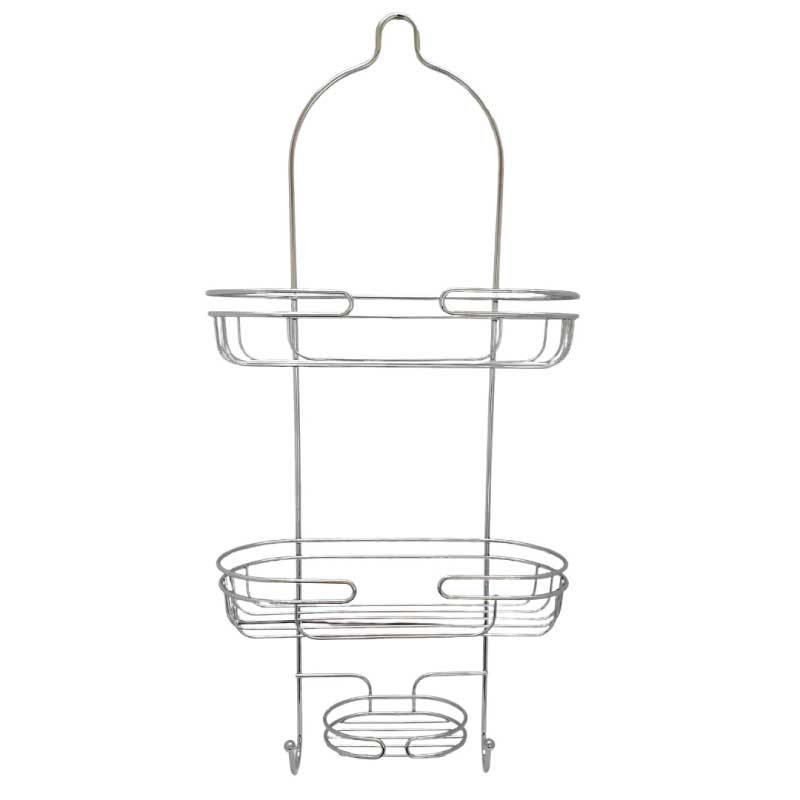 Hanging Rack Bathroom Shower Caddy, Chrome